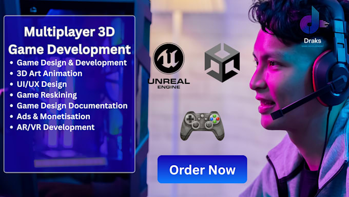 develop online multiplayer 3d mobile game