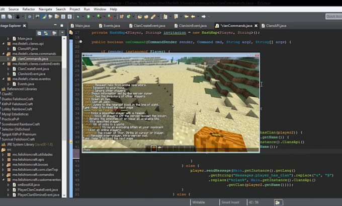 develop minecraft plugins mods and addon for java bedrock