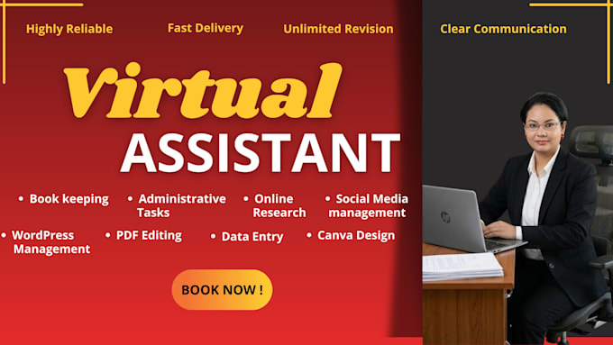 handle virtual assistant tasks, social media, book keeping