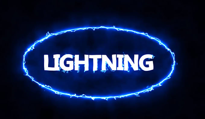 create cinematic energy fire and neon text