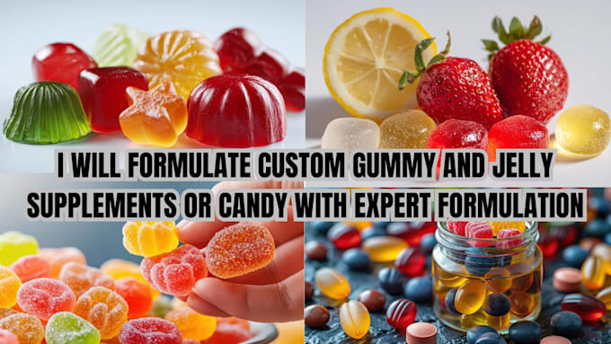 formulate custom gummy and jelly supplements or candy with expert formulation