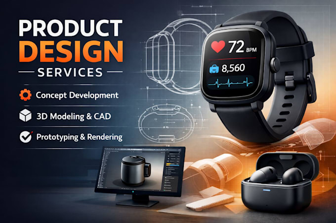 Do industrial product design, 3d cad modeling and rendering by ...