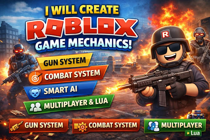 script roblox game mechanics, gun system, combat system, smart ai, npc ai, lua