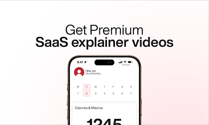 create high quality motion graphics saas animation video