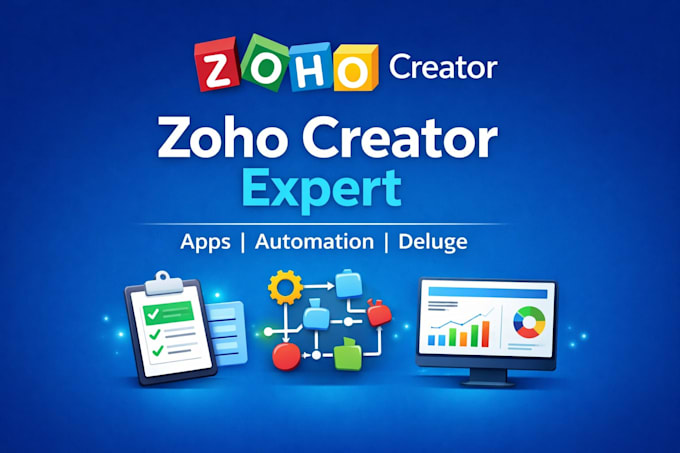 create zoho creator apps, reports, and dashboards