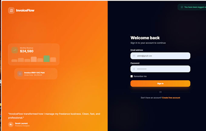 invoiceflow  invoice management app PHP laravel