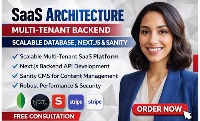 build multi tenant saas backend with scalable database, nextjs and sanity