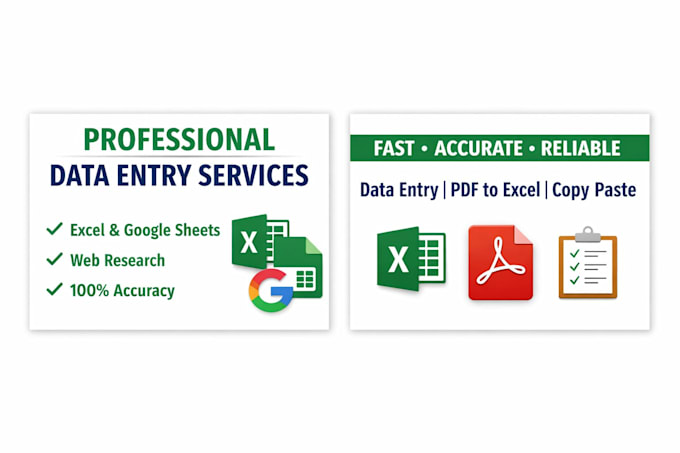 handle data entry and copy paste tasks professionally