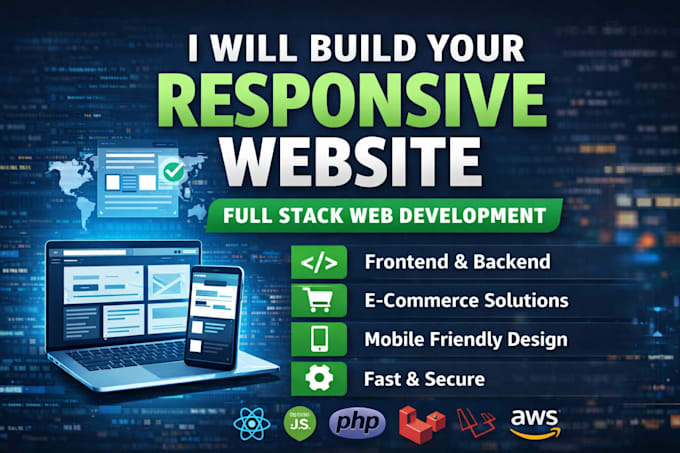 build website, website development, full stack developer, front end developer