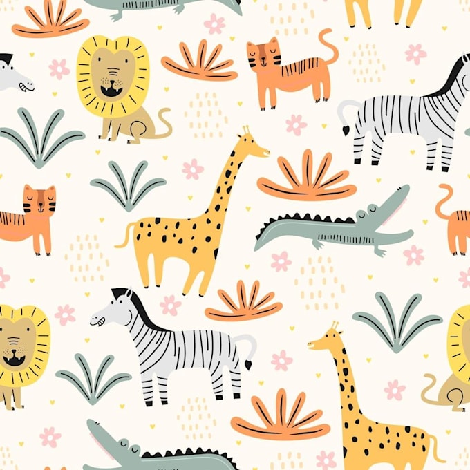 do pattern design using illustrator