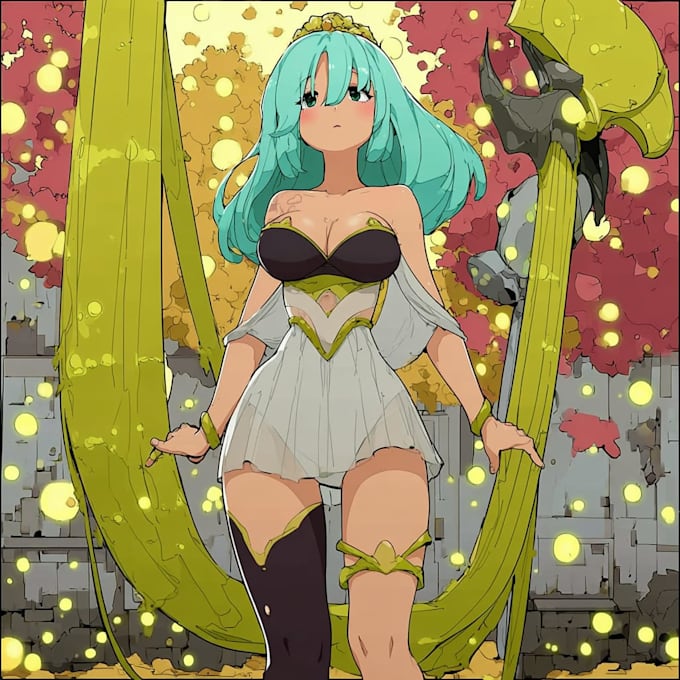 draw anime character illustration for vtuber oc