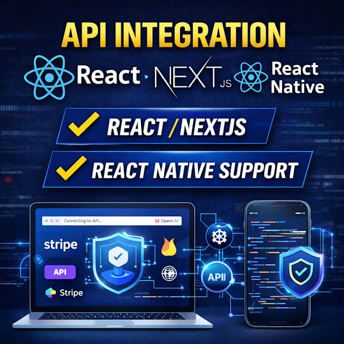 integrate api in react nextjs or react native app