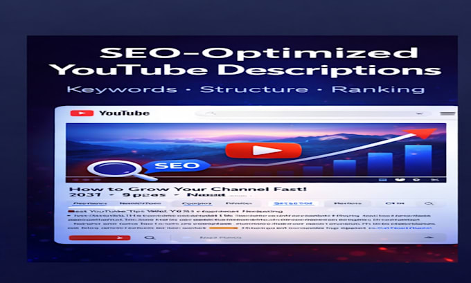 write SEO optimized youtube descriptions, captions, and content ideas
