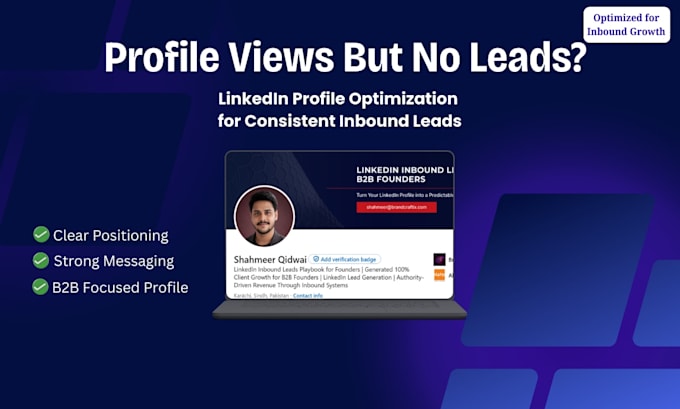 do linkedin profile optimization for consistent inbound leads