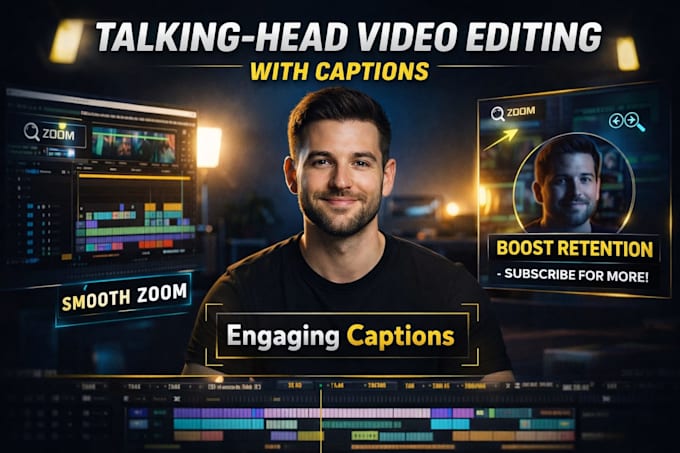 edit engaging talking head videos for youtube and social media