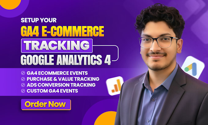 setup google analytics 4, ga4 ecommerce tracking, ads conversion tracking, ga4