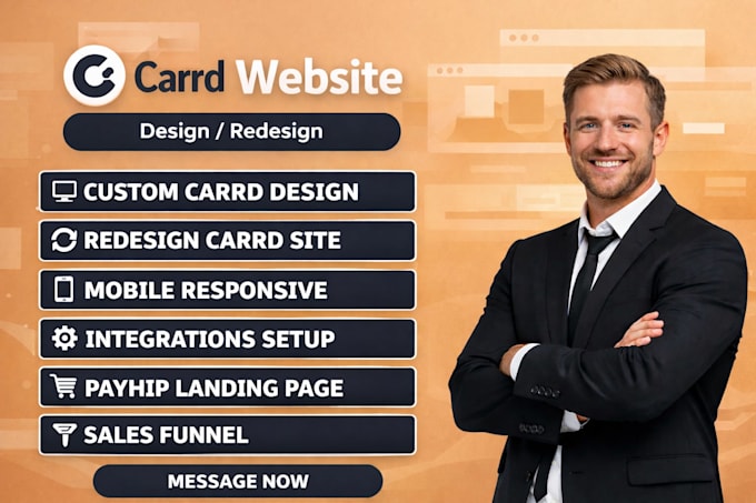 design carrd website carrd landing page redesign carrd website design carrd co