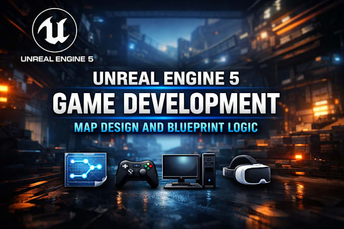 develop video games in unreal engine 5 map logic using blueprints