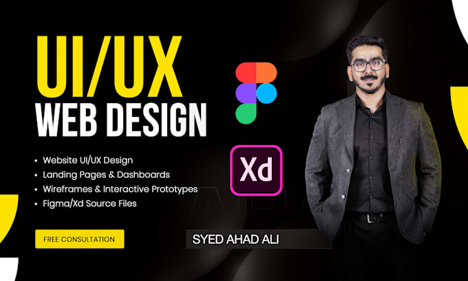 design modern UI UX for your website in figma xd