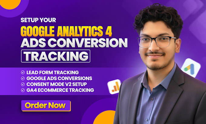 setup google analytics 4, ads conversion tracking, consent mode v2