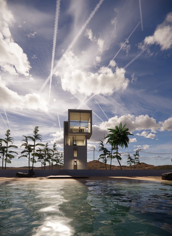 create realistic 3d architectural renders for your project