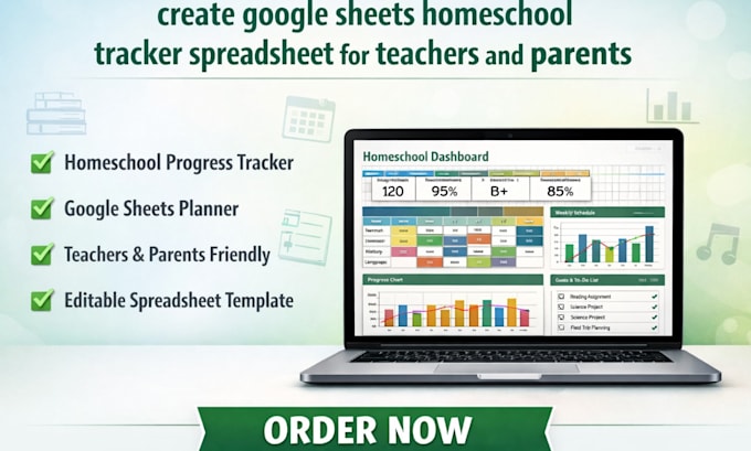 create google sheets homeschool tracker spreadsheet for teachers and parents