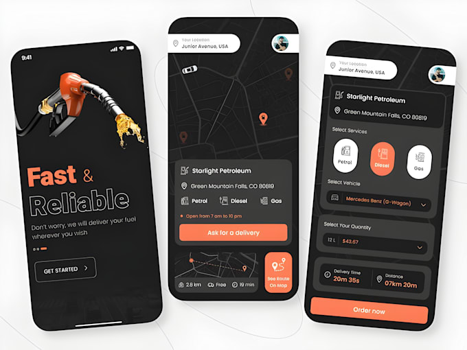 Develop smart on demand fuel delivery app, gas delivery app with smart ...