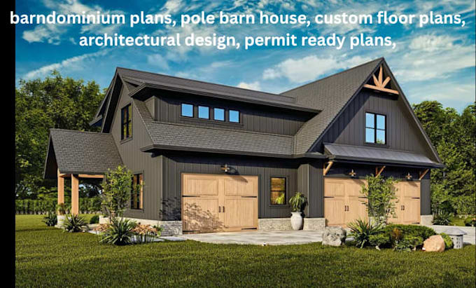be your architect for barndominium and pole barn house plan design