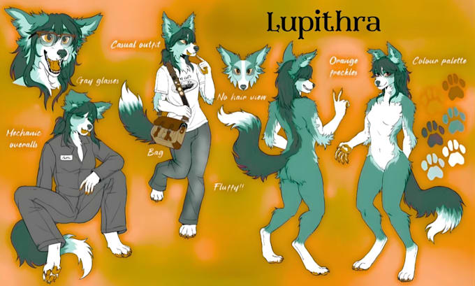Draw furry anthro furry art ref sheet character reference sheet nsfw ...