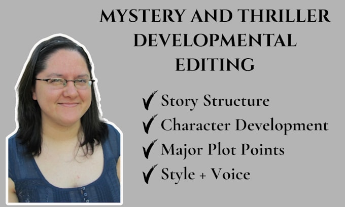do developmental editing on your mystery or suspense novel