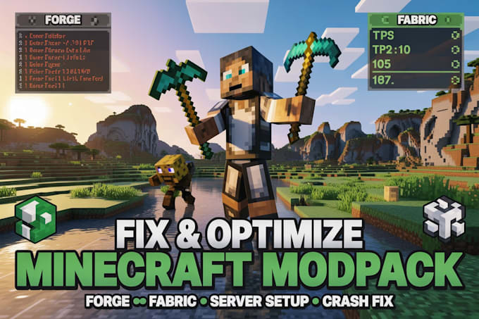 create fix and optimize minecraft modpacks forge fabric server setup neoforge