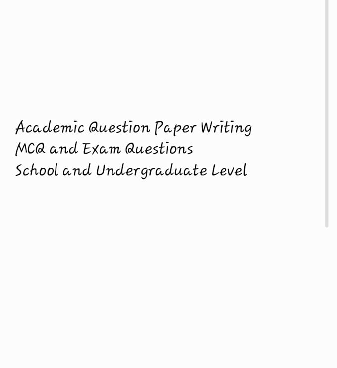 create question papers and mcqs for exams and practice tests