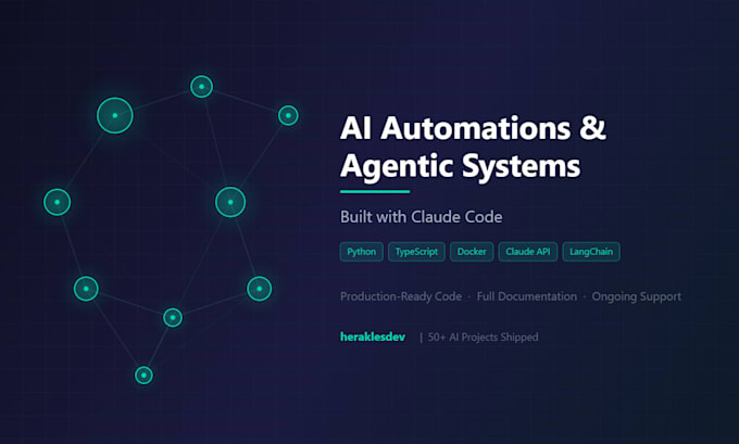 build ai automations and agentic systems using claude code