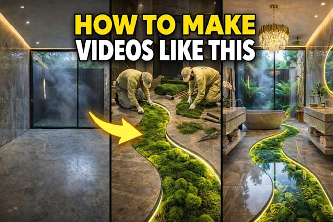 make ai generated before and after renovation videos