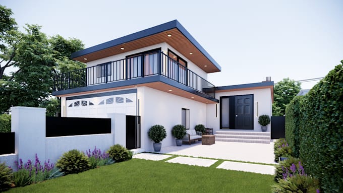 convert 2d sketch to 3d architectural design and render
