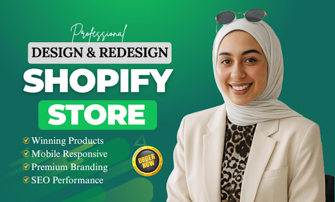 do shopify store design and redesign website for ecommerce and dropshipping