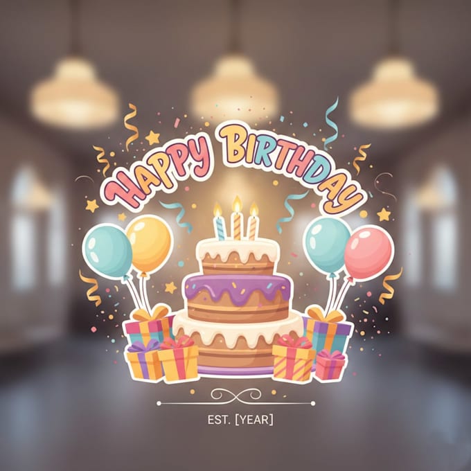 design a fun and memorable birthday logo