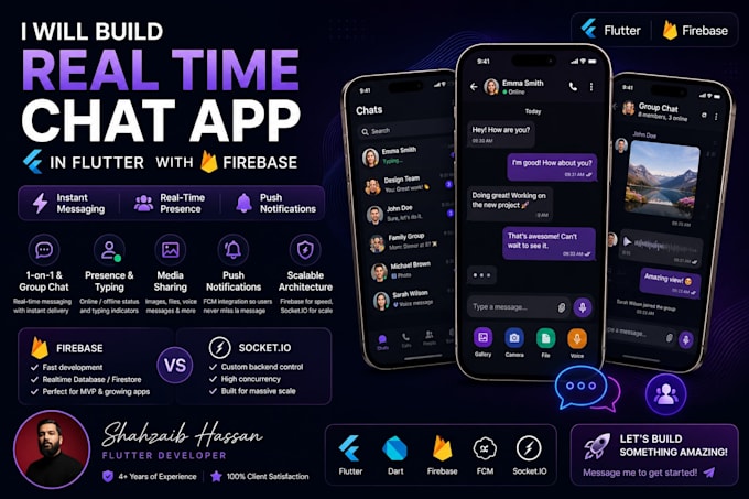 build real time chat app in flutter with firebase