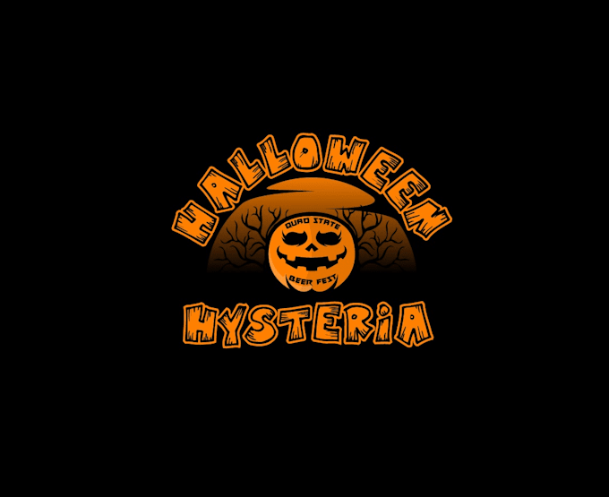 create attractive and imagination halloween logo design