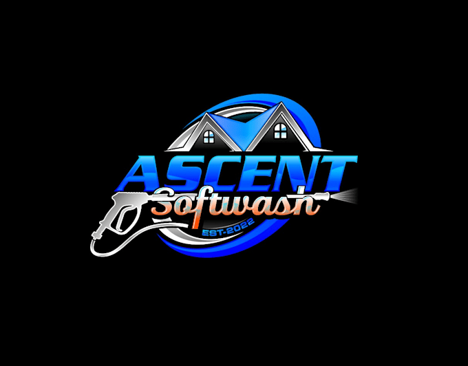 create creative and good looking softwash  logo design