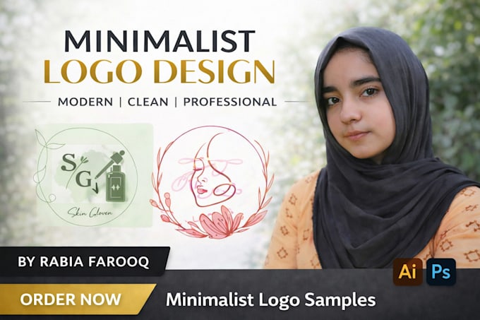 Design modern minimalist logo for your brand identity by Rabia_3farooq ...