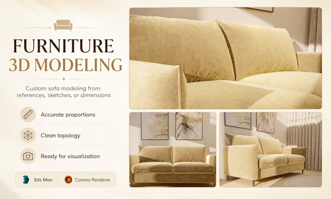 create accurate 3d furniture models in 3ds max