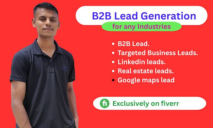 do b2b lead generation, linkedin leads and google maps lead