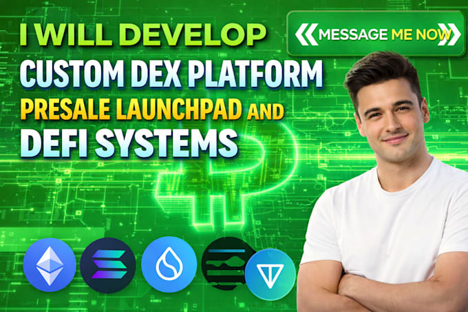 develop custom dex platforms presale launchpads and defi systems