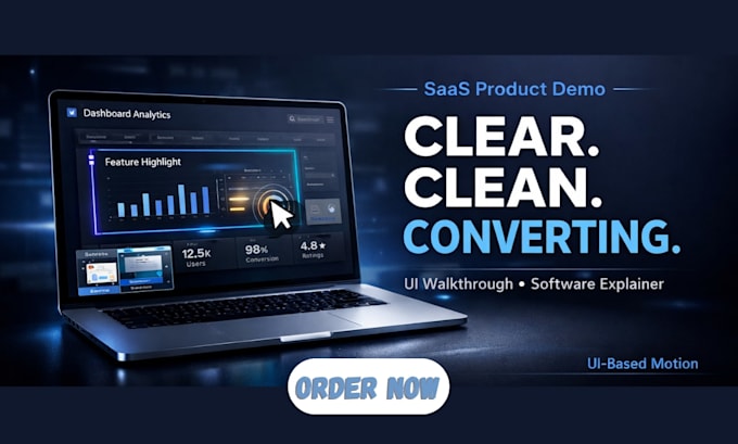 create a clean saas software explainer or product demo video