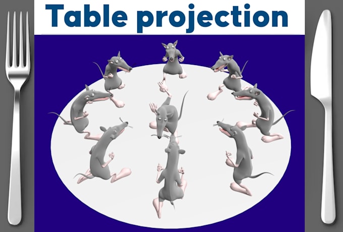 an immersive dinner table projection mapping