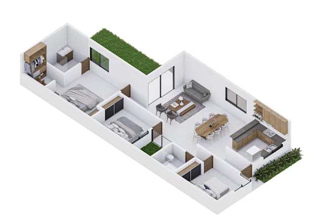 create a professional 3d floor plan from your 2d drawing