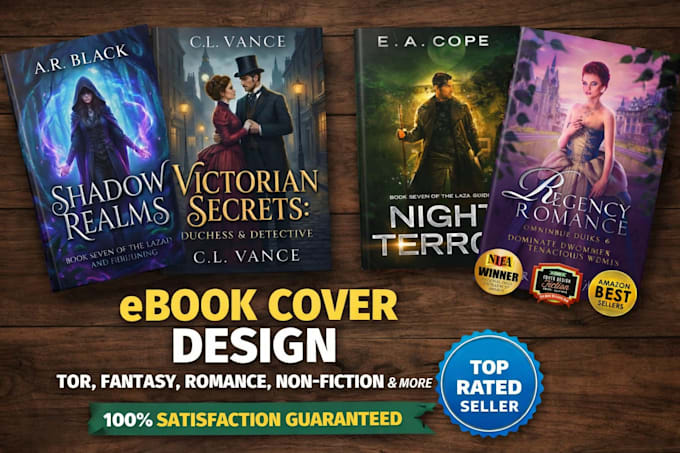 Design professional book cover, ebook cover, amazon kdp cover design by ...