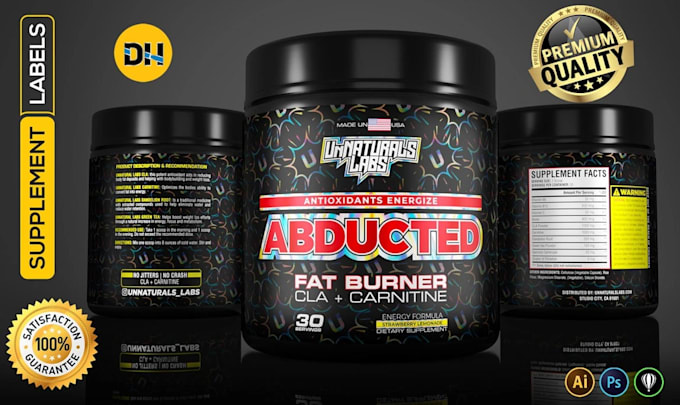 do professional supplement label and packaging design