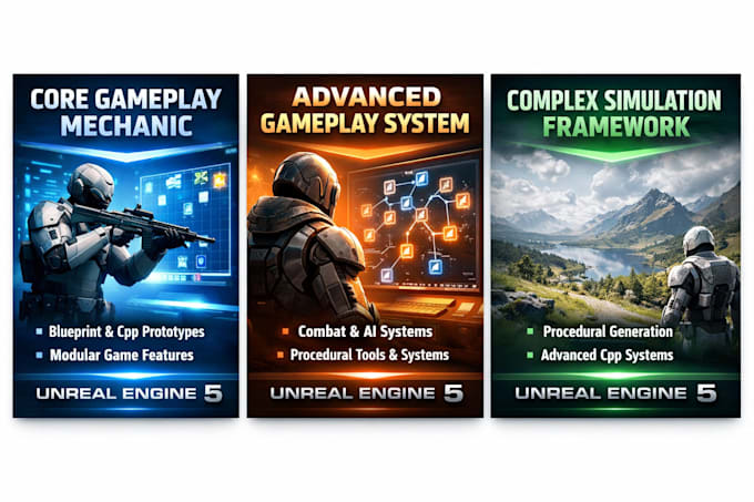 develop unreal engine gameplay systems mechanics and plugins